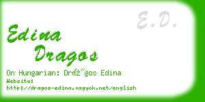 edina dragos business card